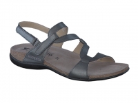 sandales femme modèle adelie cuir lisse gris foncé - Mephisto
